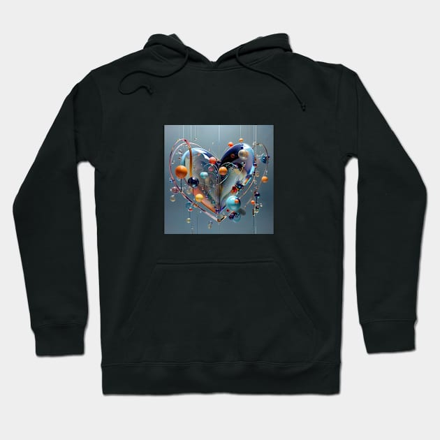 Scene with glass heart Hoodie by bogfl